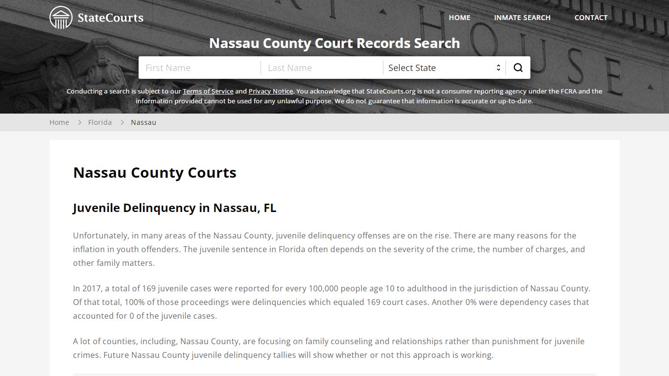 Nassau County, FL Courts - Records & Cases - StateCourts