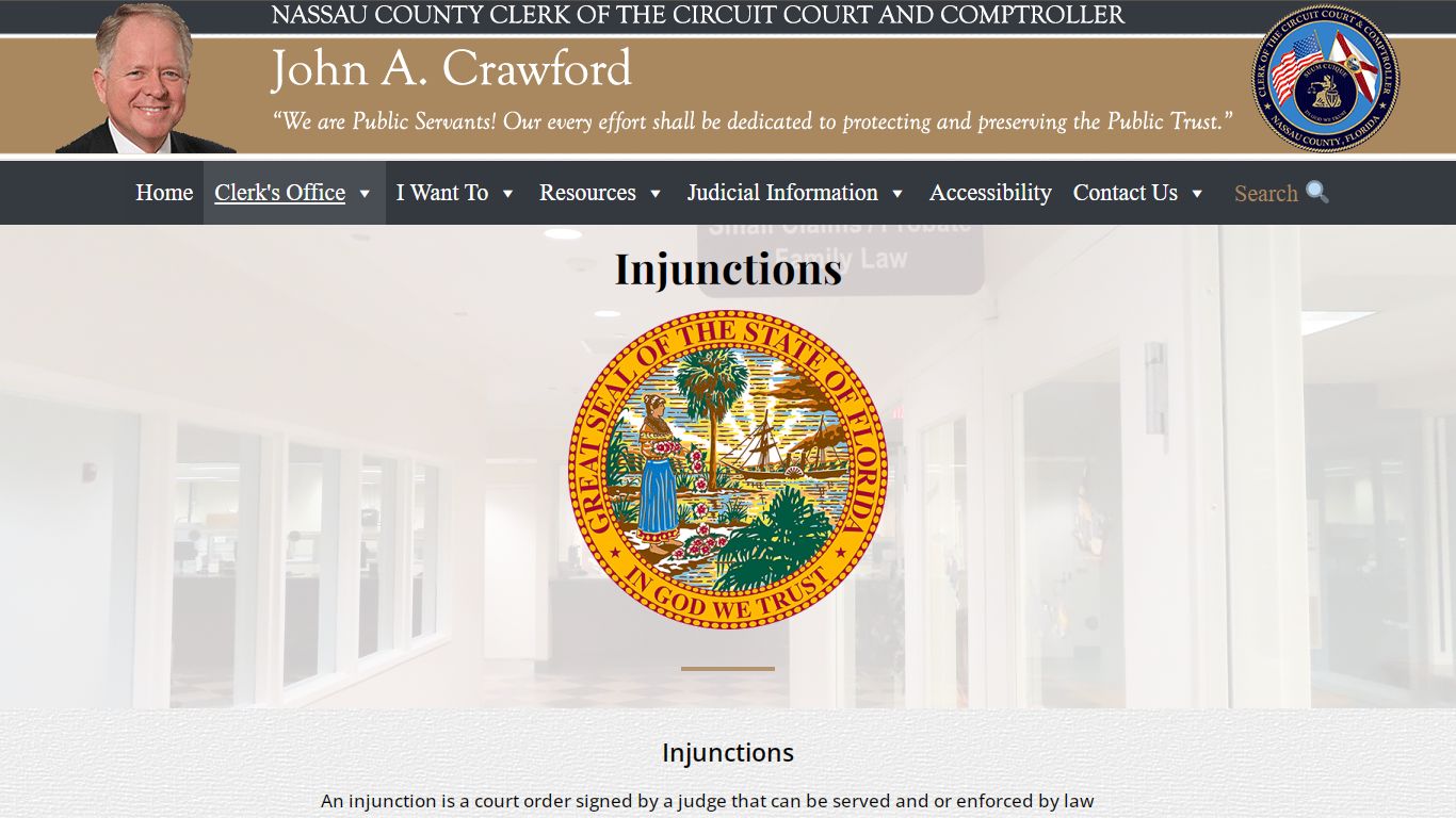 Injunctions – Nassau County Clerk of Courts and Comptroller